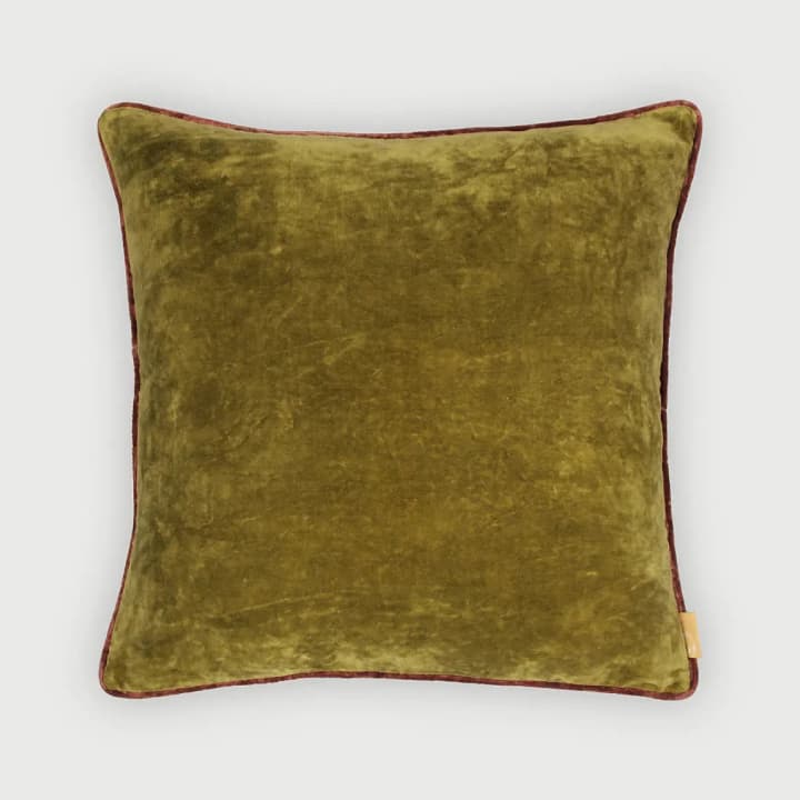 Glow Olive Green Cushion Cover